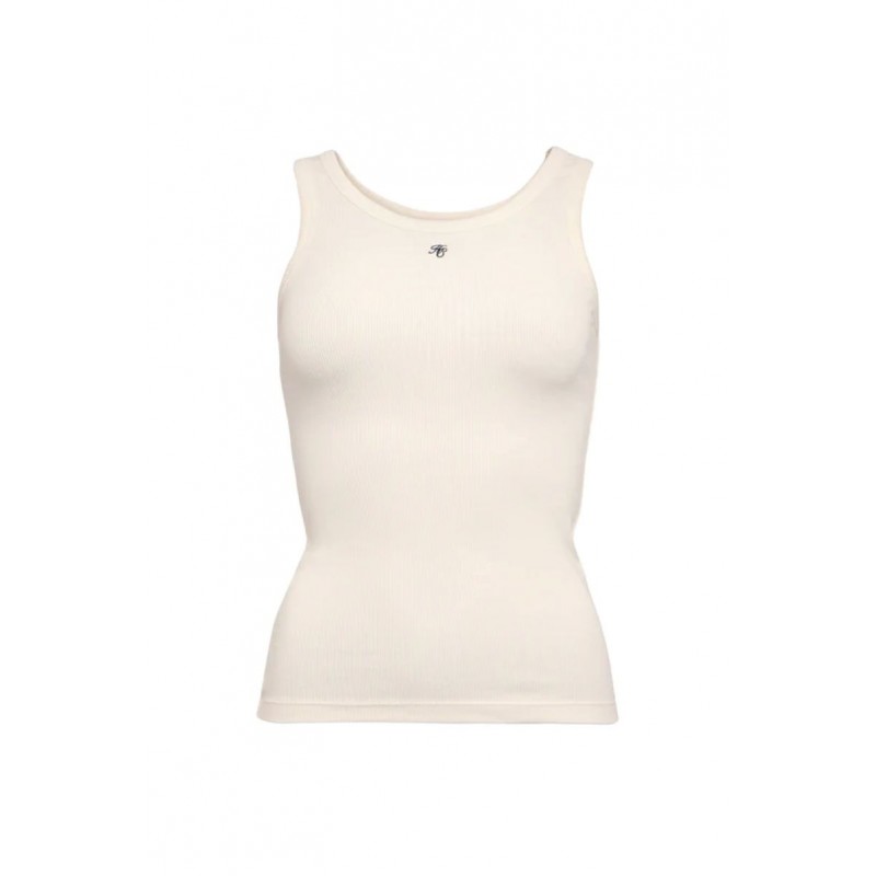 Rebecca Rib Tank - Natural Cream