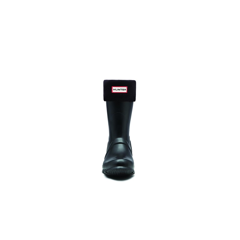 Recycled Fleece Short Boot Sock UAS3401RCF - Black