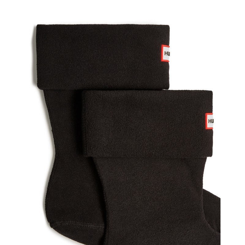 Recycled Fleece Short Boot Sock UAS3401RCF - Black