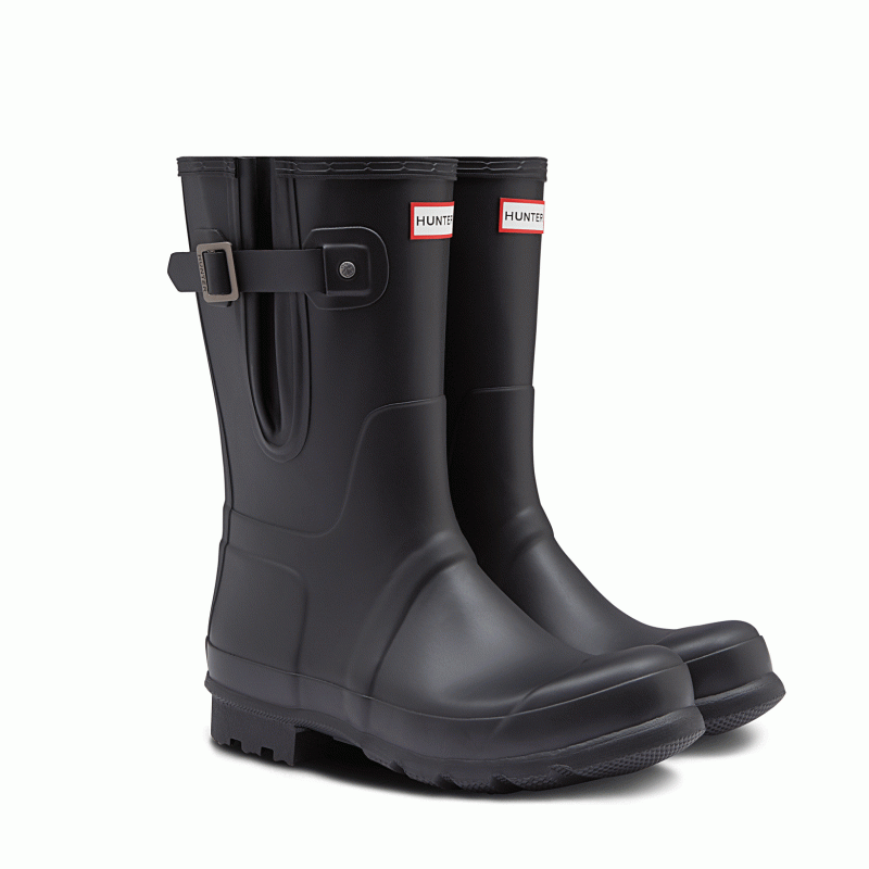 hunter matt black wellies