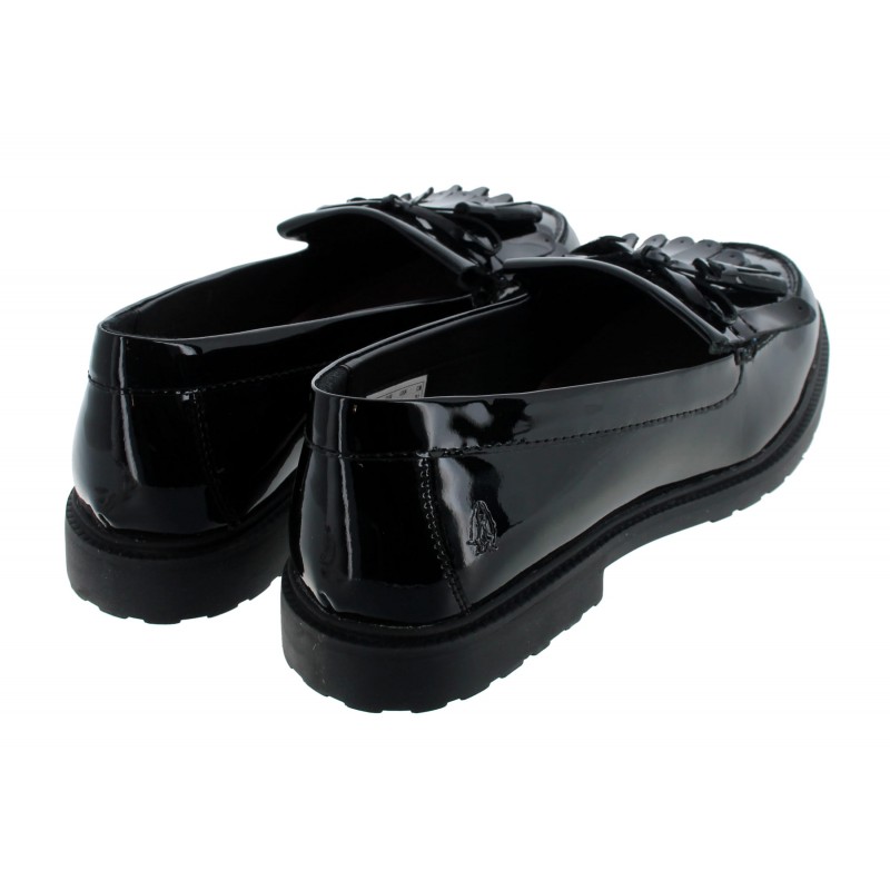 Verity Kiltie School Shoes - Black Patent