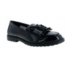 Verity Kiltie School Shoes - Black Patent