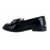 Verity Kiltie School Shoes - Black Patent