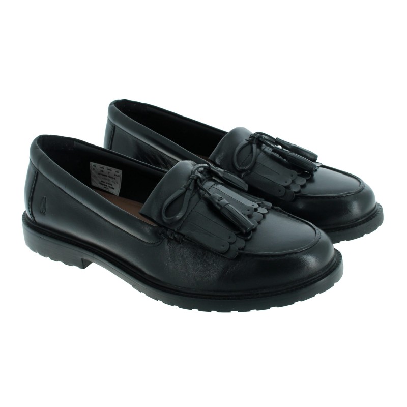 Verity Kiltie Loafers - Black Leather