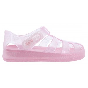 Igor Star Glitter Jelly Sandals - Rosa
