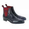 Scimitar Boots - Black Leather