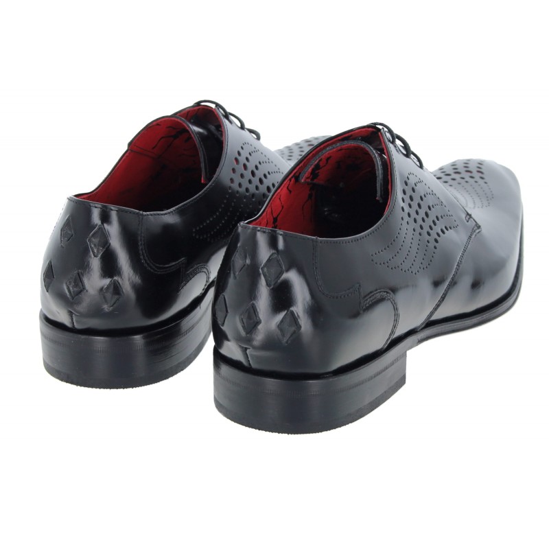 Jeffery West K701 | Mens Shoes | Black Leather