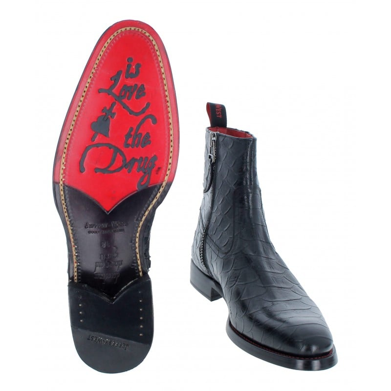 Rock N Roll Boots - Black Leather