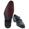 Soprano K852 Monk Shoes - Black Crillio Matte Leather