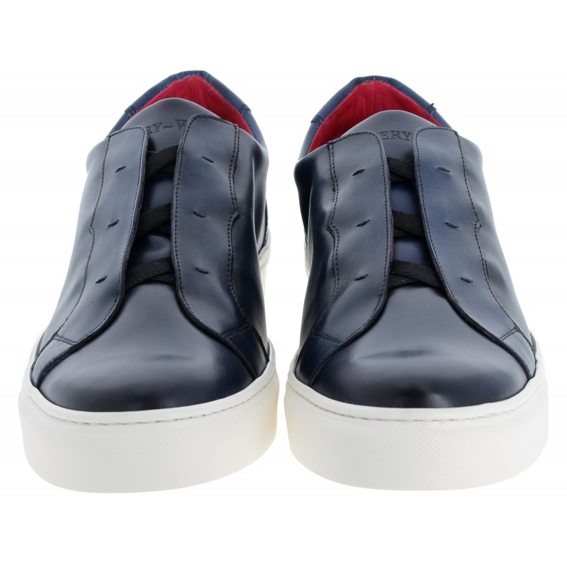 Apollo K882 'D'ESTE' Laceless Sneakers - Navy Leather