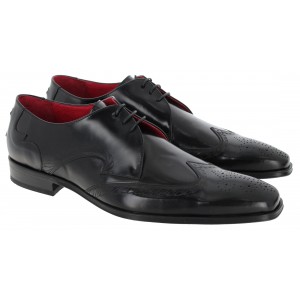 Jeffery West Scarface K899 'MISSISSIPPI' Shoes - Black Polished Leather