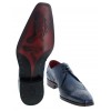 Scarface K899 'MISSISSIPPI' Shoes - Blue Jeans Leather