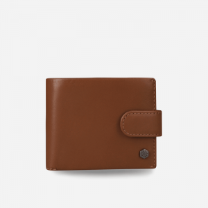 Jekyll & Hide Billfold Wallet With Coin & ID Window 2790 - Tan Leather