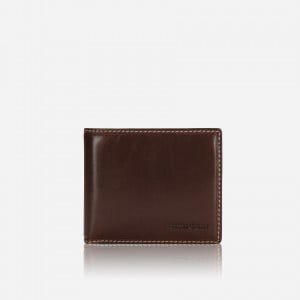Jekyll & Hide Medium Billfold Wallet With Coin 6492 - Mocha Leather