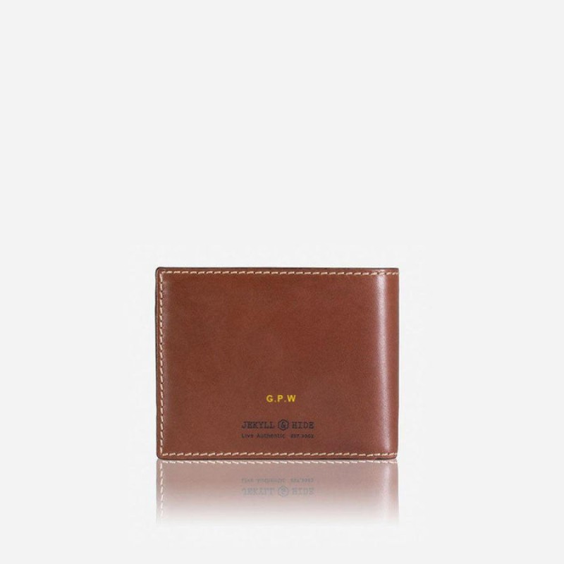 Jekyll & Hide Texas Large Bifold Wallet With Coin 1951 - Clay Leather