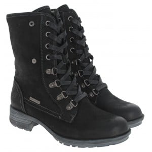 Josef Seibel Susie 04 593504 Boots - Black Nubuck Leather