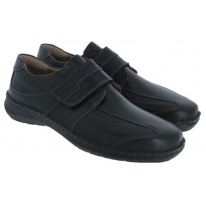 Josef Seibel New Anvers 02 44902 Velcro Shoes - Black Leather