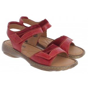 Josef Seibel 76719 Debra 19 Sandals - Red/Combi Leather