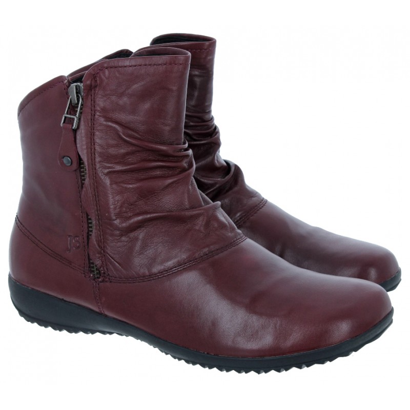 Naly 24 79724 Ankle Boots - Bordeaux Leather Naly 24 79724 Ankle Boots - Bordeaux Leather