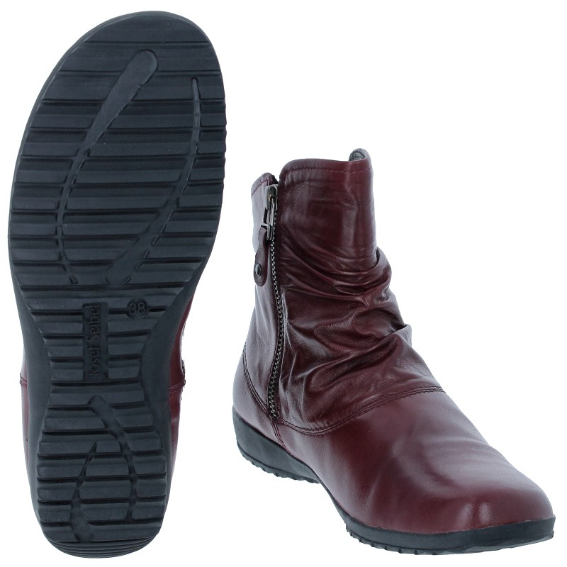 Naly 24 79724 Ankle Boots - Bordeaux Leather Naly 24 79724 Ankle Boots - Bordeaux Leather