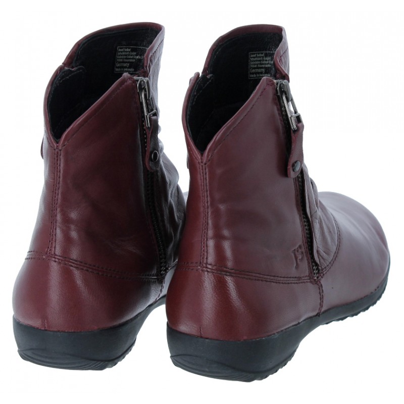 Naly 24 79724 Ankle Boots - Bordeaux Leather Naly 24 79724 Ankle Boots - Bordeaux Leather
