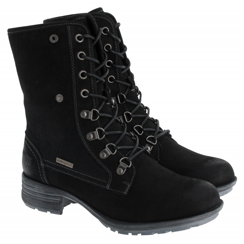 Susie 04 593504 Lace-Up Ankle Boots - Black Nubuck