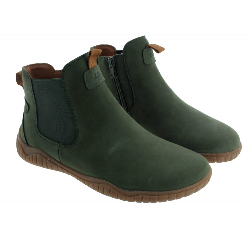 Wynona 04 70704 Barefoot Ankle Boots - Green Tanne Nubuck
