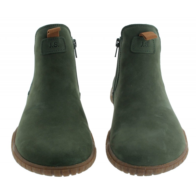 Wynona 04 70704 Barefoot Ankle Boots - Green Tanne Nubuck