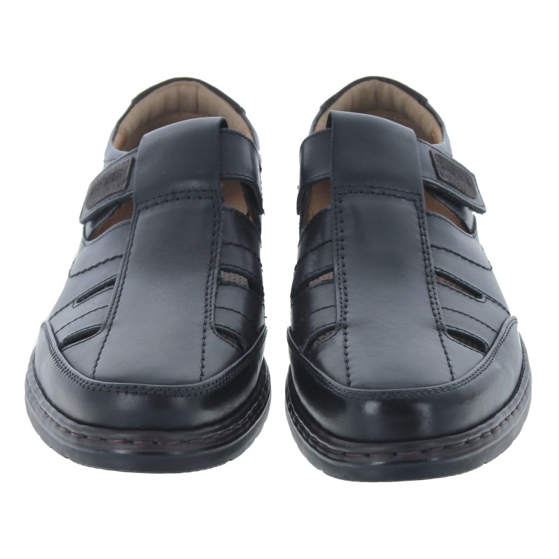 Alastair 08 Summer Shoes  -  Black Leather