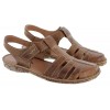 Rosalie 48 79548 Closed Toe Sandals - Camel Leather