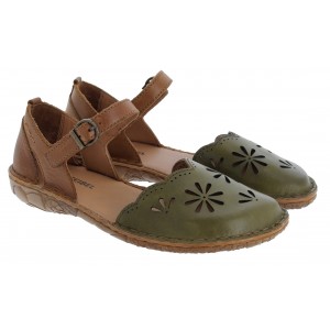 Josef Seibel Rosalie 04 79504  Closed Toe Sandals - Khaki Leather