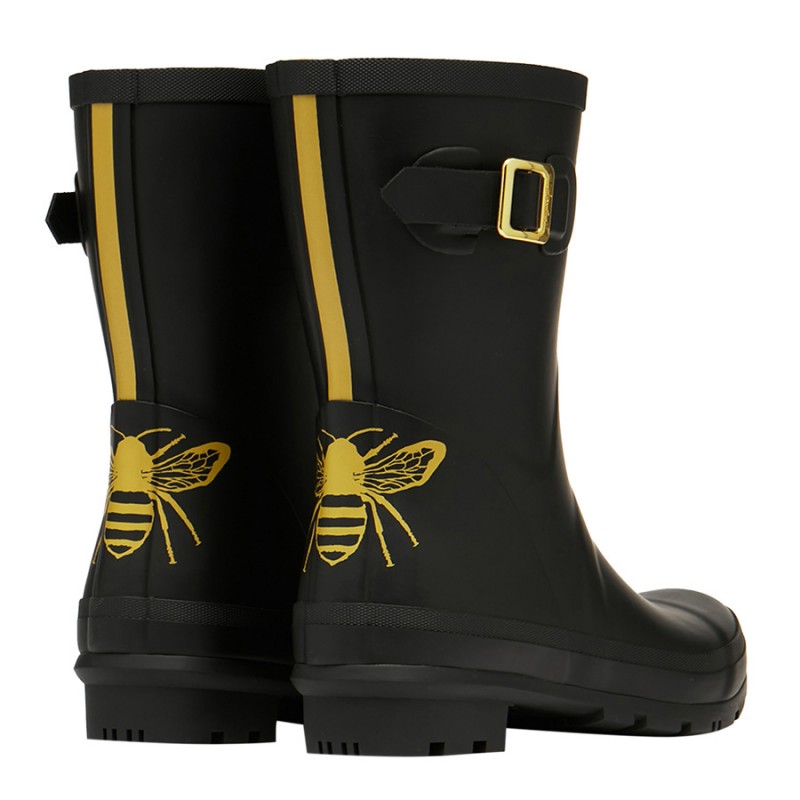 joules molly mid height wellies bees