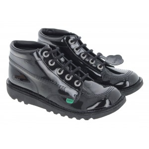 Kickers Kick Hi Youth Boots - Black Patent Kickers Kick Hi Youth Boots - Black Patent