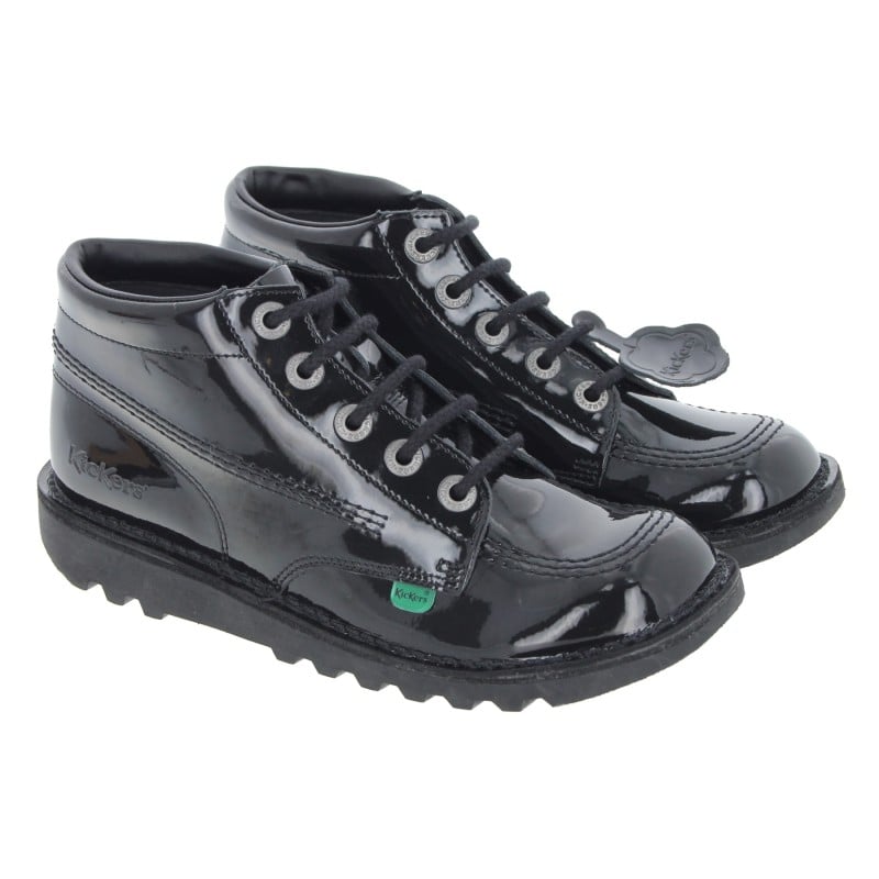 Kick Hi Youth Boots - Black Patent