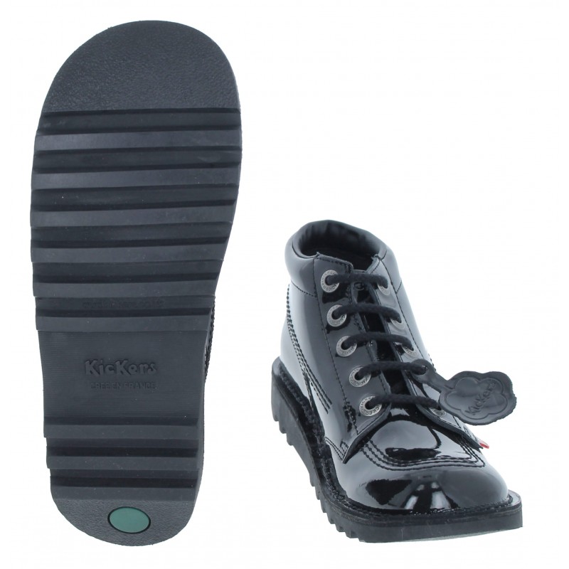 Kick Hi Youth Boots - Black Patent