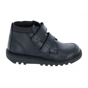 Kickers Kick Hi Scuff Junior 115249 Boots - Black Leather Kickers Kick Hi Scuff Junior 115249 Boots - Black Leather