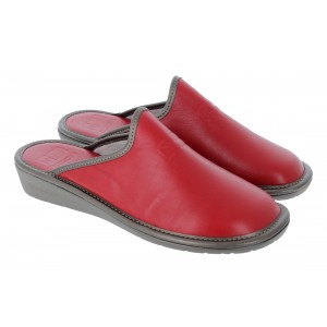 Nordikas Naomi 7399-O/8 Mule Slippers - Rojo Leather