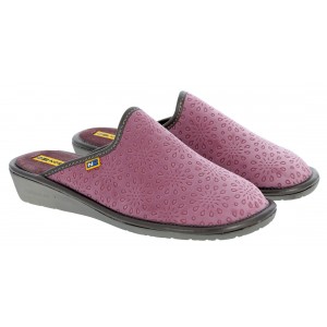 Nordikas 2078-O Mule Slippers - Pink Malva Textile
