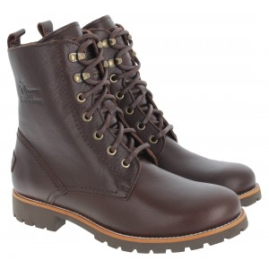 Panama Jack Fara Trav Ankle Boots - Brown Leather