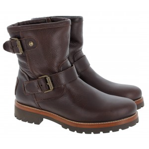 Panama Jack Felina Igloo Ankle Boots - Brown Leather