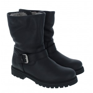 Panama Jack Singapur Boots - Black Leather