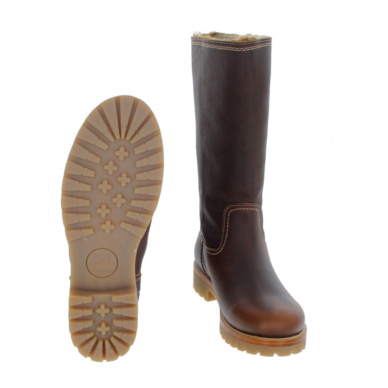 Bambina Boots - Brown Bark Leather