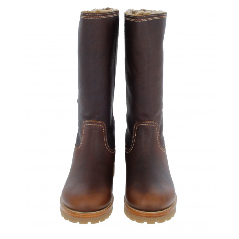Bambina Boots - Brown Bark Leather