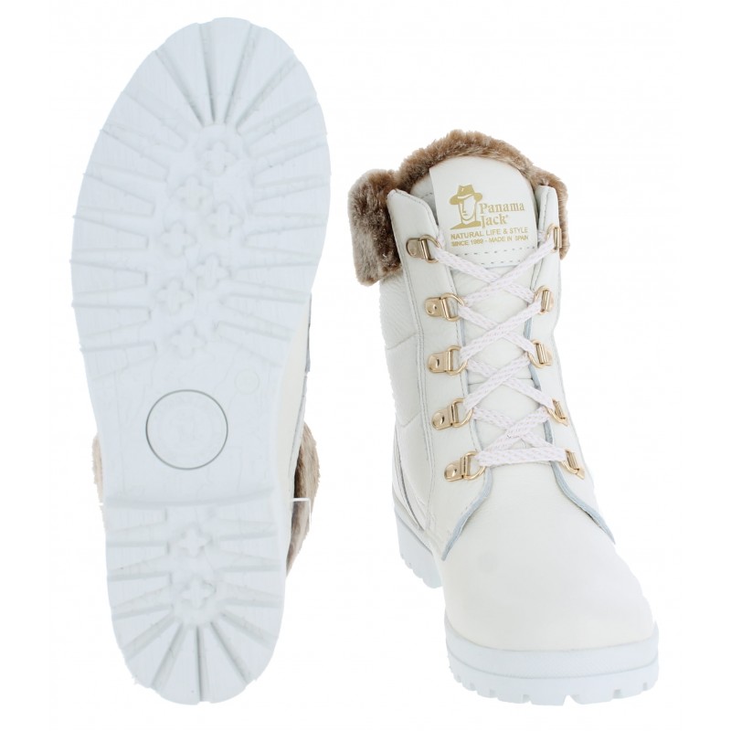 Tuscani Boots - White Leather