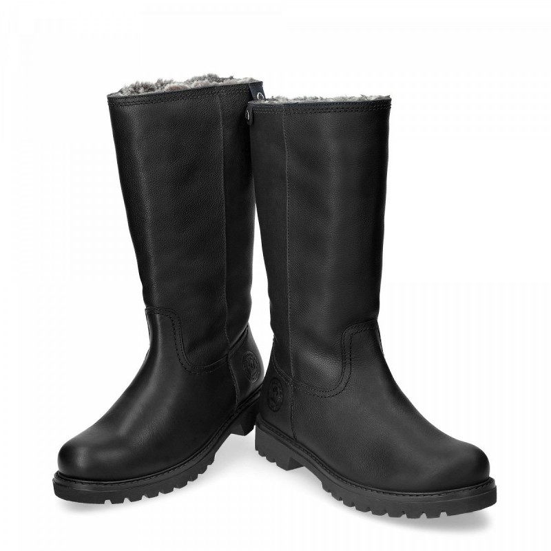 Bambina Boots - Black Leather