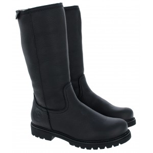 Panama Jack Bambina Boots - Black Leather
