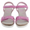 Julia Wedge Sandals - Pink Nubuck