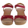 Julia B54 Sandals - Red Suede