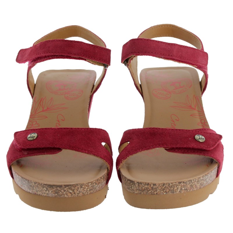 Julia B54 Sandals - Red Suede