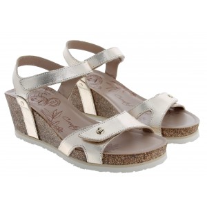 Panama Jack Julia Shine B3 Sandals - Gold Leather